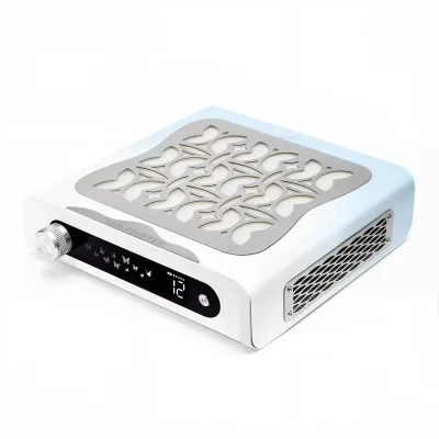 60W Air Nail Dust Collector Machine 4000RPM Brushless Fan Nail Dust Extractor Machine Replaceable Filter