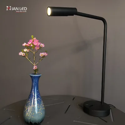 Hot Selling Living Room Bedroom Bedside Led Table Lamp Adjustable Lamp Head Desk Lamp