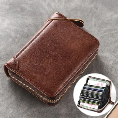 Coin Purse Zipper Coin Card Holder Portable Men's Short Multi-functional Card Holder