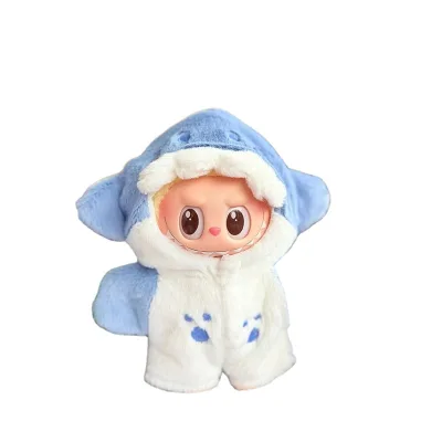 LINDA Labubu Doll Outfits,Labubu Clothes Pendant Clothes Shark Bee Dinosaur Costume Cute