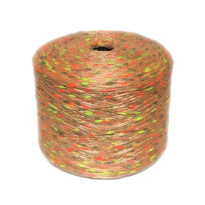 1/5.5NM Colorful Metallic Silver Lurex Nylon Polyester Sausage Yarn