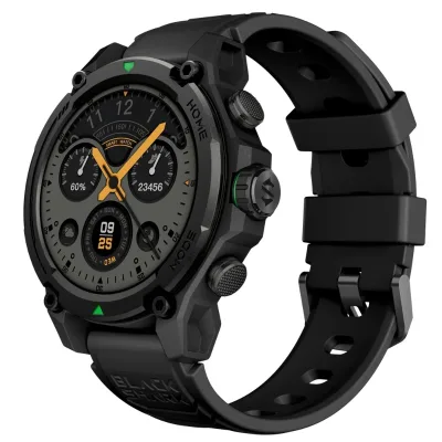 Smart Watch 1.43 Inch AMOLED Display, Independent GNSS Positioning, 21-Day Long Battery Life, Black Shark GS3