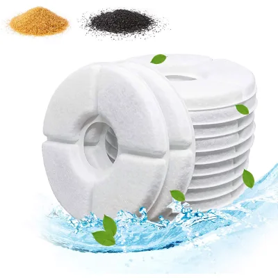 WSY 4Pcs/Pack Pet Cats Activated Carbon Filter Water Fountain Replacement Automatic Cat Fountain Filter