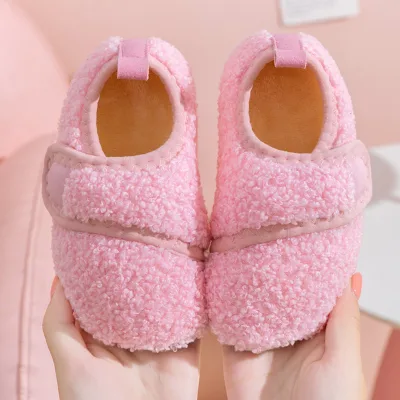 Indoor Plush Slippers Women Warm Winter Home Shoes Anti-Slip Soft Sole Footwear Wholesale