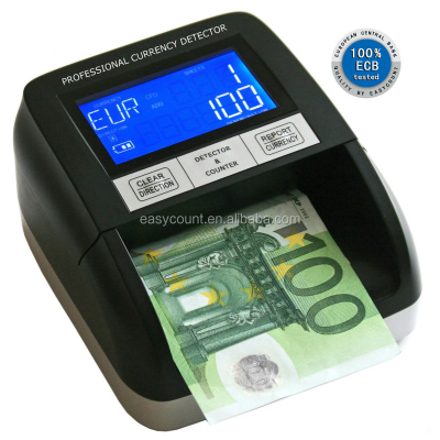 ECB Tested Cassida Similar Ec330 Portable  Money Detector UV/MT/MG/IR Dollar Euro,CHF Tcurrency Counting Machine