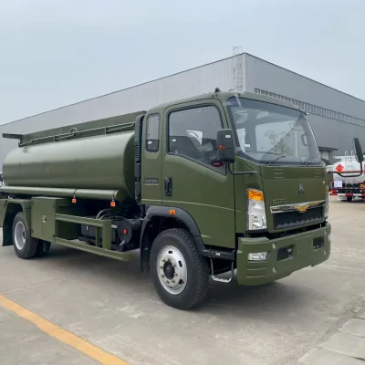 Chinese Brand New Used 4x2 150hp LHD RHD 5000Liter 8000Liter Fuel Tank Truck Small Howo Mobile Fuel Dispensing Tank Truck