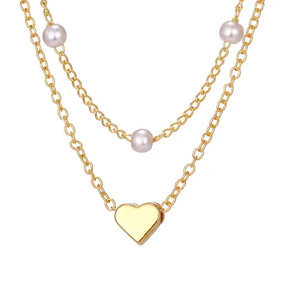 Wholesale Jewelry Natural Fresh Water Boho Long Layered Pearl Necklace Single Pearl Necklace