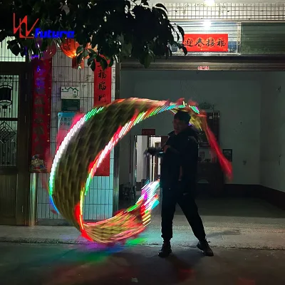 Dragon Dance Wireless Programming Control Led for New Year Festival Celebration Chinese Customized Logo Digital Print Costumes