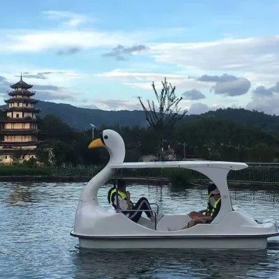 Original Manufacturer Cheap Water Park Fiberglass Pedal Electric Boat for Lake