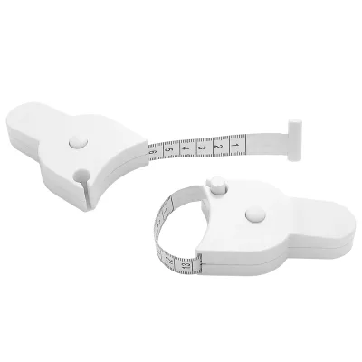 Customized retractable body measurement tape measure with retractable buttons and dual scales