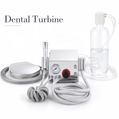 Dental Equipment Portable 600ml Water Bottle Dental Turbine with 2 & 4 Holes Syringe Suction
