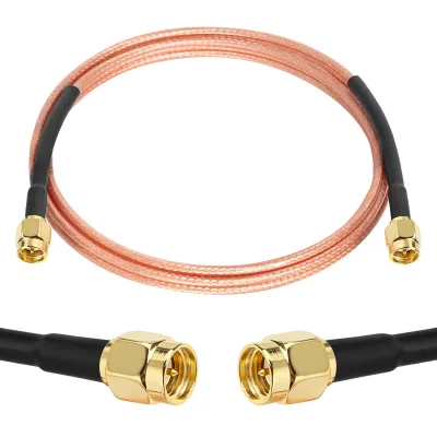 6FT SMA Male to Male RG316 Coaxial RF Extension Antenna Cable Low Loss Flexible