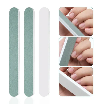 Dual Sided Sanding and Polishing Green Nail File Special for Manicure Care