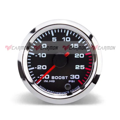 52mm 12V Auto Modified Seven Color Racing Boost Digital Gauge 2inch 30 Psi