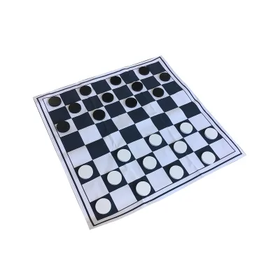 Garden Classic Game Outdoor Giant Wooden Checkers Great Outdoor Fun for Adult