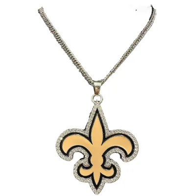 NFL FAN CHAIN NECKLACE PENDANTS Giants' Football Championship Necklace Pendant. a Popular Accessory Championship Ring Necklace