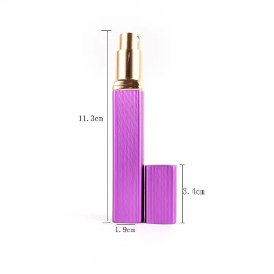 Promotion 12 ml Reusable Aluminum Fine Mist Perfume Atomizer Spray Bottle with Pump Sealer Low Price