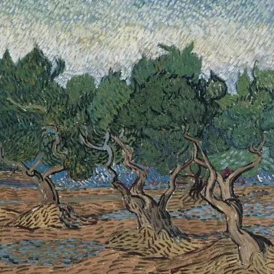 Monet's Olive Grove 60x75cm/50x65cm/40x50cm Frame Coloring by Numbers House Landscape HandPainted Unique Gift on Canvas Unique