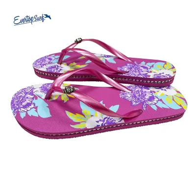 Customizable Diamond Floral Flip Flops Bulk, Lightweight Non-slip Sandals for Women, Ideal for Beach/Party