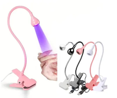 Table Nail Lamp With Portable Goose Neck for Nail Polish Gel New Cross-border Mini LED Light Nail UV Lamp USB