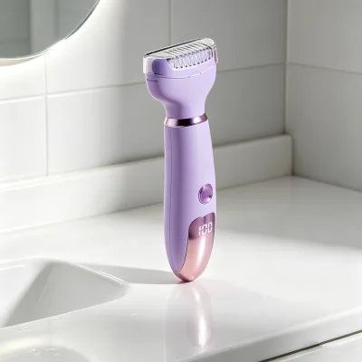 Sealed Housing Lady Shaver with Waterproof Multi Head Shaver 3speed Motor 90min Runtime Body Trimmer for Female Grooming