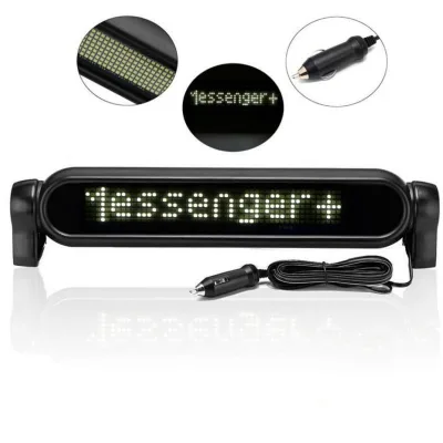 7X50pixel High Bright 43X10X7cm White Led Car Sign LED Display for Car