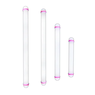 9/13/18/20inch Roller with Guide Rings for Baking Pizza Pie Pastries Plastic Fondant Rolling Pins with Thickness Rings