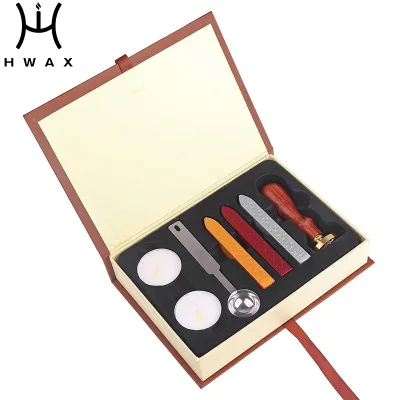 European Vintage Enamel Seal Candle Spoon Set Sealing Invitation Wax Stamp Seal Kits
