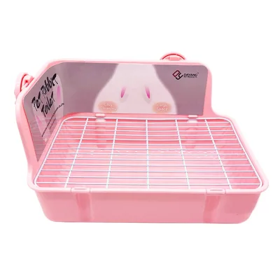 Rabbit Toilet Chinchilla Urine Basin Guinea Pig Bedpan Can Be Fixed Anti-overturn Pet Cleaning Supplies
