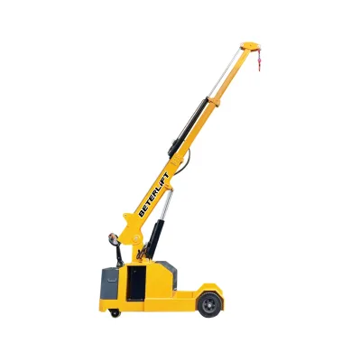 Portable Lifting Crane 1.2 Ton Mini Electric Floor Crane for Warehouse