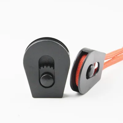 Plastic Wheel Cord Lock Sliding  Plastic Wheel  Stopper