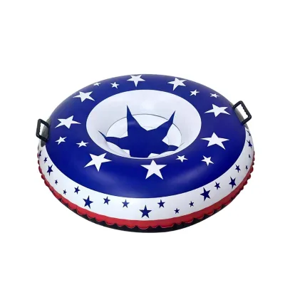 Winter Inflatable PVC & Nylon Snow Tube Sled with Handles for Kids and Adults by Waterhan FPF001TW Guangdong