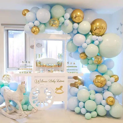 Macani Blue Balloon Chain Set for Birthday Party Decoration Scene Decoration Opening Arches