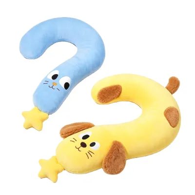 Wholesale Soft Plush Pet Neck Support Pillow Cute Question Mark Dog Cat Sleeping Pillow Pet Comfort Bolster Cushion