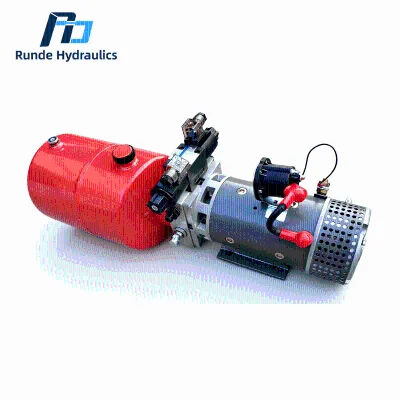 New 12V/24V DC Double Acting Hydraulic Power Pack Unit with 0.8kW-4kW Motor 0-250 Bar Pressure Manual/Solenoid/Remote Control