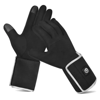 SAVIOR Black 7.4 V Winter Heated Glove Liners Rechargeable Battery for Cold Weather Heating Running Gloves