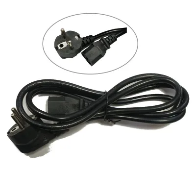 Wholesale Price Laptop Charger Power Cord AC Power Extension Cable with EU Plug Female End Type IEC for Computer Application