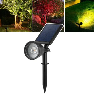 Waterproof Solar Spotlights IP65 Solar Garden Spotlight for Home Outdoor Courtyard Ground Lights