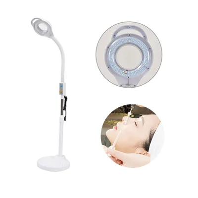 Magnifying Floor Magnifier Glass Lamp Led Light Beauty Skincare Salon 8x Color Box Face Maximus Lupa 3 Pulgadas 10 Meters