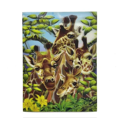 Custom lenticular printing 3d Lenticular Animal picture 3D Printing Flip Picture Lenticular poster