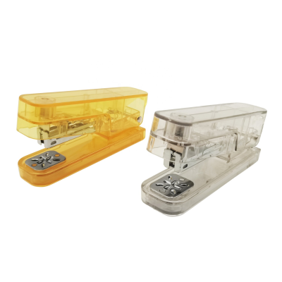 China Factory Creative Manual Colorful 360 Degree Rotating Paper Stapler Office & School Stationary Manual Stapler with logo