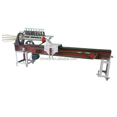 Bamboo Tooth Pick Stick Production Line Round BBQ Sticks Machine Wooden Toothpick Sharpening Machines