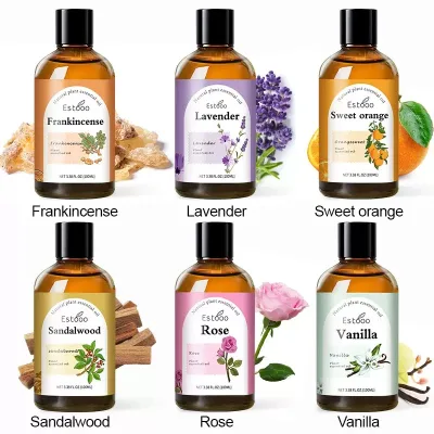 OEM/ODM Wholesale Natural Pure Essential Oil Set Lavender Chamomile Jasmine Orange Aromatherapy Massage Oil Private Label