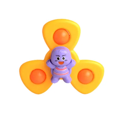 0-3 Years Old Rotating Display Games Baby Cartoon Animals Playing Water Bath Toys Safe Plastic Sucker Spinning Toy Kids