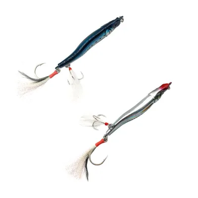 Printed Slow Shake Metal Jigging Fishing Spoon Iron Lead Fishing Lure