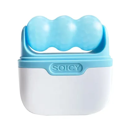 2 in 1 Facial Ice Cube Purple Jade Roller Custom Logo Ice Roller Glow Cube Ice Roller for Face