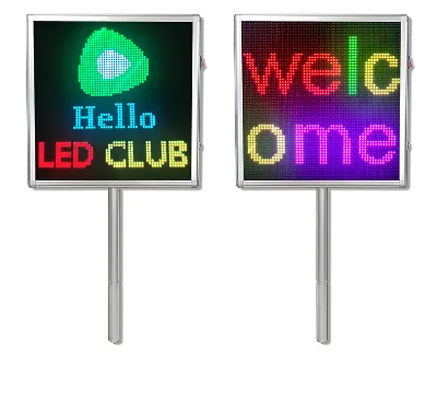Name Display Stand Led Sign Airport Display Name Board Airport Hand Hold Pickup Led Display Board Rechargeable Reception Signage