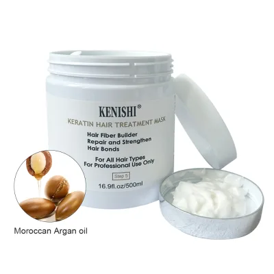 Popular Keratin Collagen Hair Mask for Curly Hair Sulfate Free Hyaluronic Acid Organic Amino Acids Vegan Fluffy 2-in-1 Formula