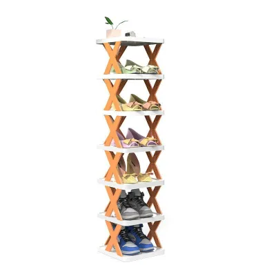 Plastic Shoe Organizer Storage Space-Saving Closet Shoes Shelf 2-9 Layers Stackable Shoe Rack