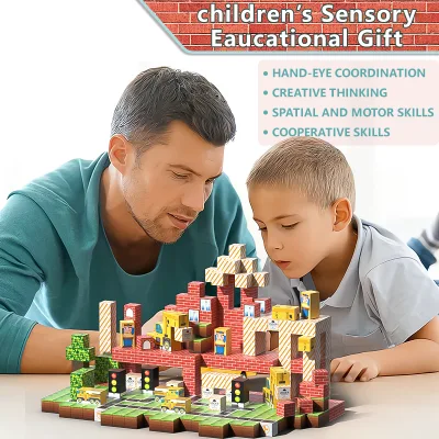Customized Magnetic Plastic Toy Combo Set 100PCS Building Block Set Kids Learning Ages 10-18 Months+ 23mm Dimensions China Made